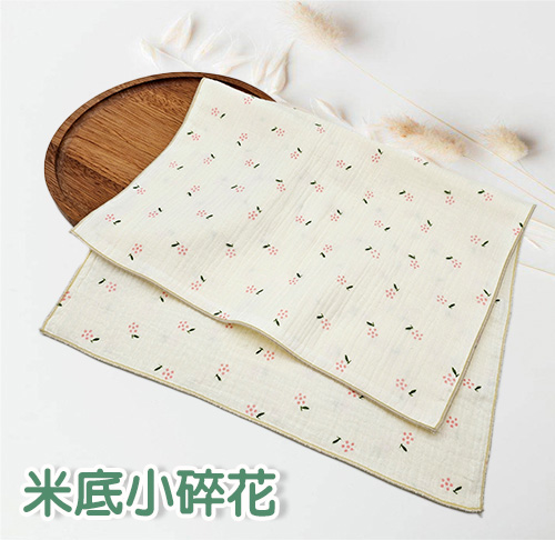 四層紗皺布長巾