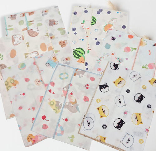 【雙層紗-印花紗布澡巾】 